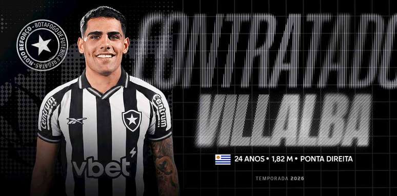 Botafogo anuncia a contrata&ccedil;&atilde;o de Lucas Villalba, ex-Nacional (URU) &ndash;