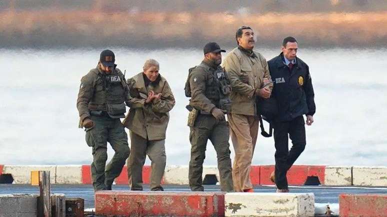 Maduro foi levado ao tribunal, em Nova York, nesta segunda-feira (5/1)