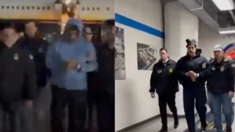 Maduro usou tr&ecirc;s roupas diferentes durante sua transfer&ecirc;ncia aos EUA