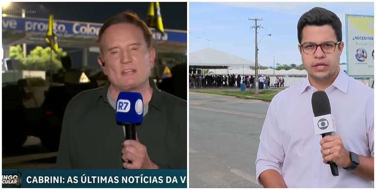 Cabrini na Col&ocirc;mbia e Abreu em Roraima: emissoras enviaram profissionais para perto do conflito, mas fez falta n&atilde;o ter correspondente em Caracas