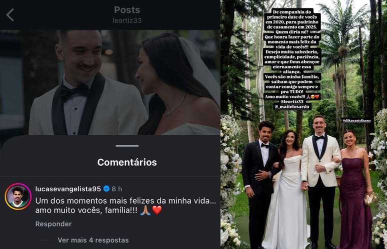 Coment&aacute;rios de Lucas Evangelista ap&oacute;s a cerim&ocirc;nia &ndash;