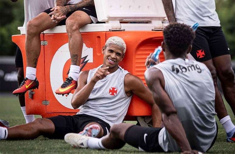 Cauan Barros em treino do Vasco, no CT Moacyr Barbosa &ndash;