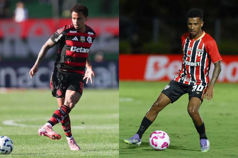 Troca-Troca em Fla e S&atilde;o Paulo &ndash; Fotos: Gilvan de Souza / Flamengo e Rubens Chiri / Saopaulofc.net