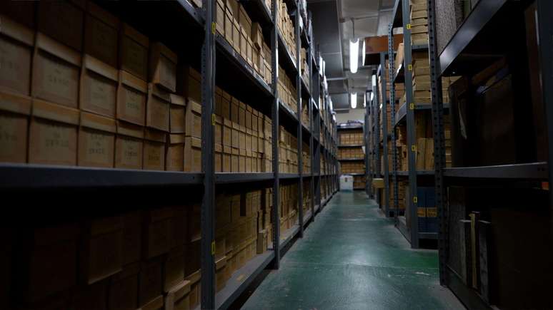 Os arquivos no por&atilde;o do Hospital St. Mark's cont&ecirc;m uma amostra de cada c&acirc;ncer de intestino removido naquele local