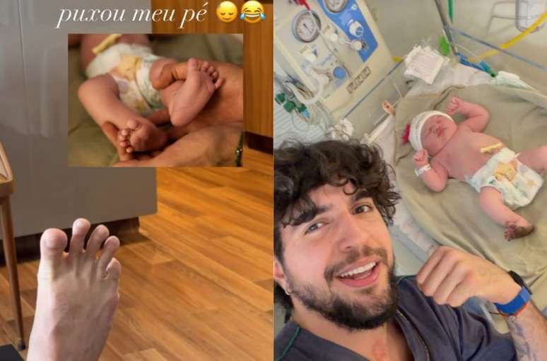 Cantor mostrou a filha nos stories