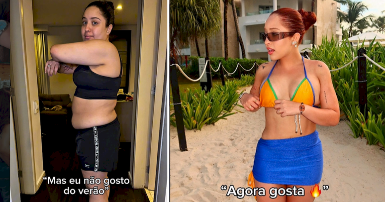 Mari Fernandez mostra o "antes e depois" de sua forma f&iacute;sica