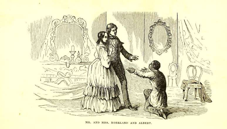 Ilustra&ccedil;&atilde;o do livro A noiva nortista do fazendeiro, de Caroline Lee Hentz