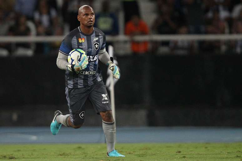 Jefferson durante sua partida de despedida do Botafogo 