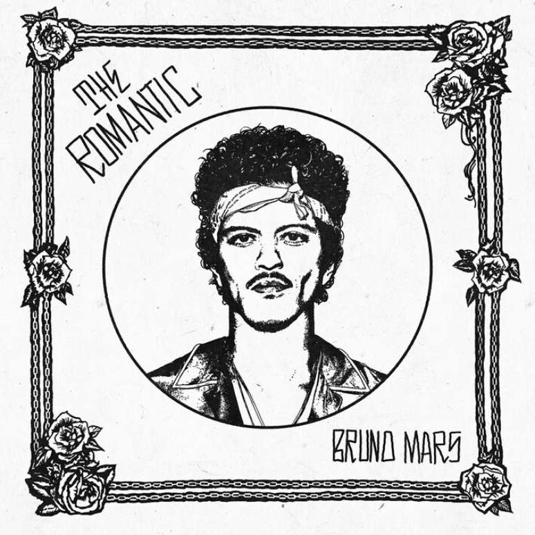 Capa de The Romantic, novo &aacute;lbum de est&uacute;dio de Bruno Mars, previsto para fevereiro