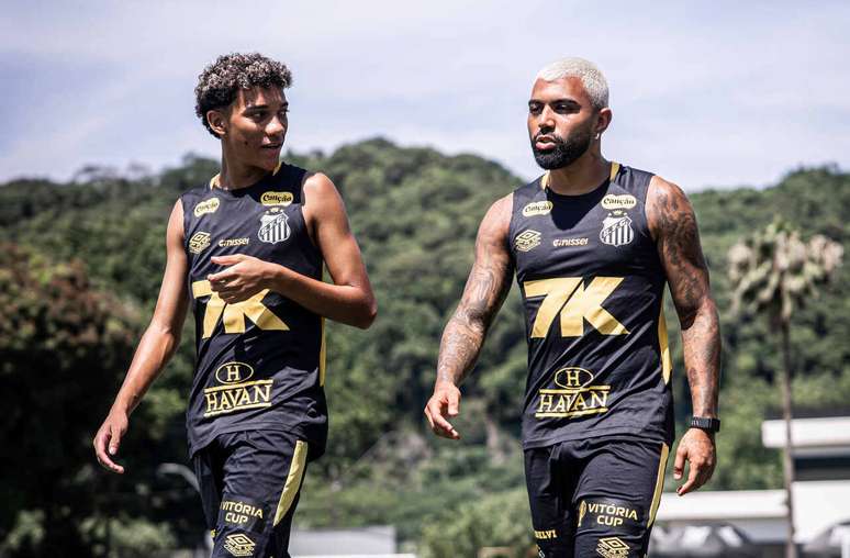 Robinho Jr. e Gabigol prometem formar dupla infernal no ataque do Santos enquanto Neymar se recupera de cirurgia no joelho &ndash;