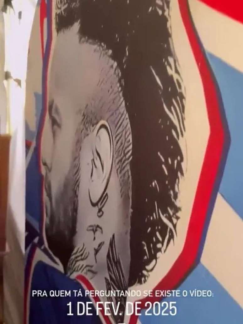 Imagem do totem do jogador Neymar&nbsp; &ndash;