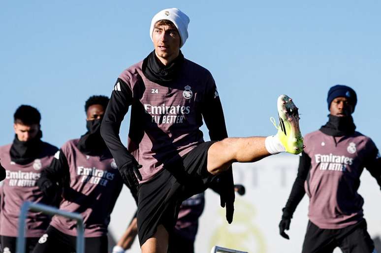 Atividade de prepara&ccedil;&atilde;o dos jogadores do Real Madrid &ndash;