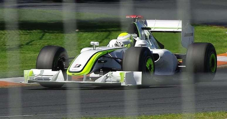 Jenson Button com a Brawn GP no GP da Austr&aacute;lia de 2009 