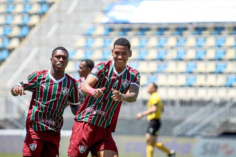 William Lopes comemora o primeiro gol do Fluminense &ndash;