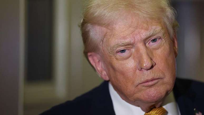 Donald Trump, fotografado durante um encontro com meios de comunica&ccedil;&atilde;o neste domingo, 4 de janeiro.