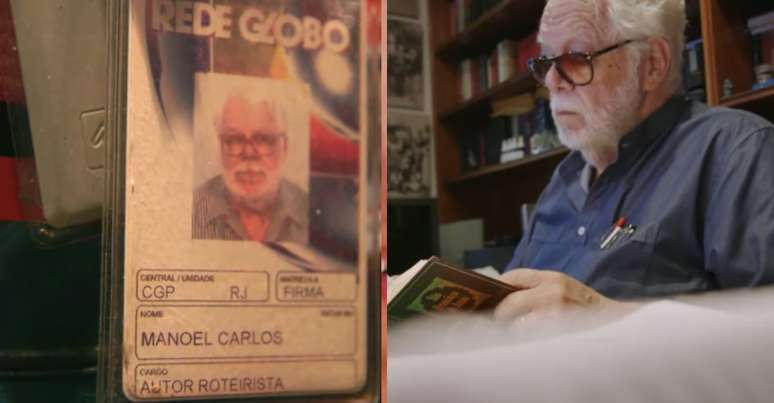 రియోలోని లెబ్లాన్‌లోని అతని అపార్ట్మెంట్ కార్యాలయంలో మనోయెల్ కార్లోస్ మరియు అతని గ్లోబో బ్యాడ్జ్