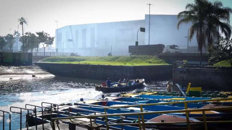 Canal do Mercado em Santos