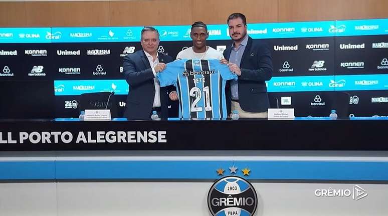 Tet&ecirc; utilizar&aacute; a camisa 21 em sua volta ao Gr&ecirc;mio &ndash;
