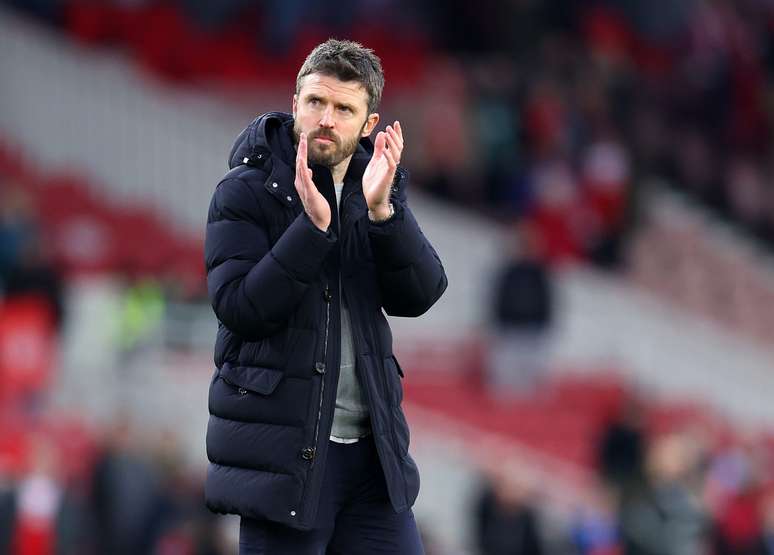 Michael Carrick durante partida do Middlesbrough 