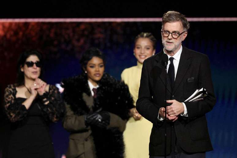 Diretor do filme mais premiado da noite, Paul Thomas Anderson ganhou o pr&ecirc;mio de mlhor dire&ccedil;&atilde;o e melhor roteiro