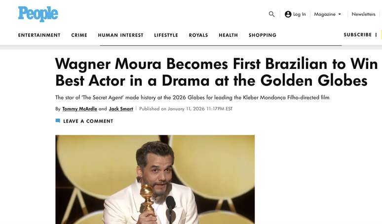 Wagner Moura virou destaque na imprensa internacional