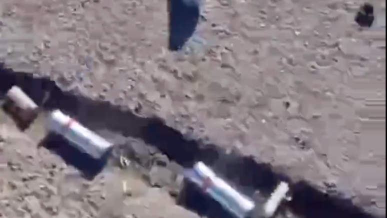 Cartuchos de bala encontradas no ch&atilde;o ap&oacute;s os disparos das for&ccedil;as de seguran&ccedil;a em Lumar, perto da fronteira com o Iraque