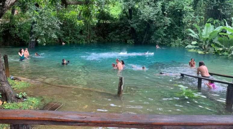 Com 147 metros de extens&atilde;o, o Rio Azuis impressiona mais pelo tamanho reduzido do que pelo volume de &aacute;gua &ndash; Osmane Silva/Divulga&ccedil;&atilde;o