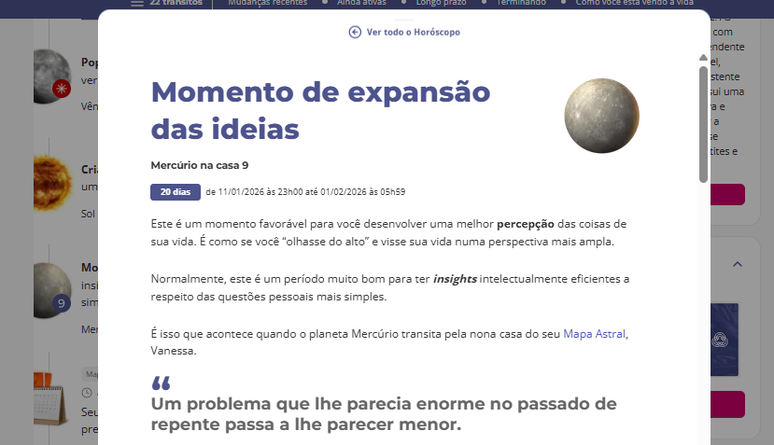 horoscopo personalizado transito de mercurio