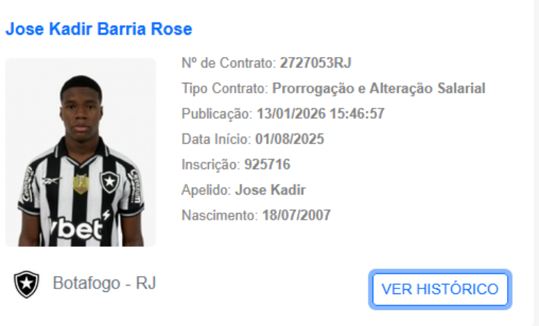 Renova&ccedil;&atilde;o de Kadir no BID 