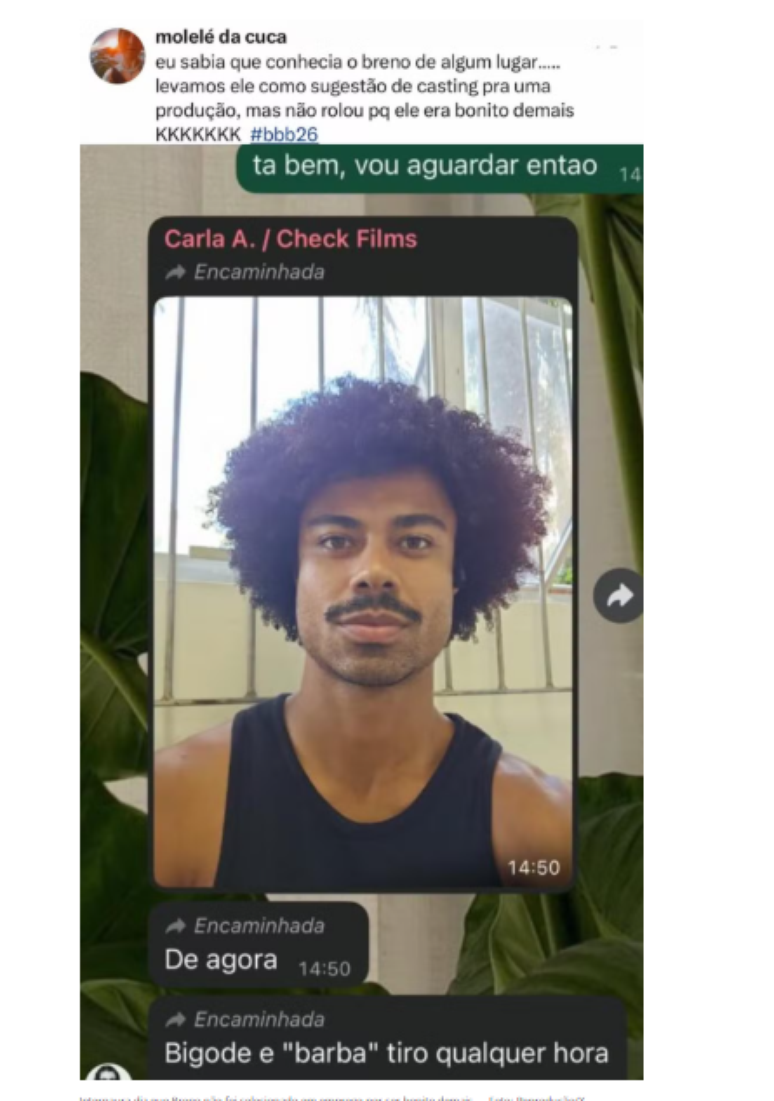Usu&aacute;ria do X relata epis&oacute;dio com Breno Cor&atilde;