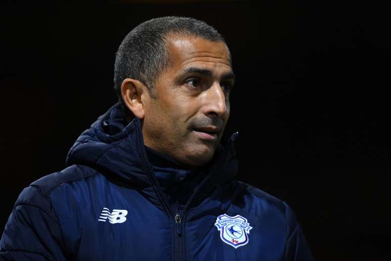 Sabri Lamouchi durante sua passagem pelo Cardiff City 