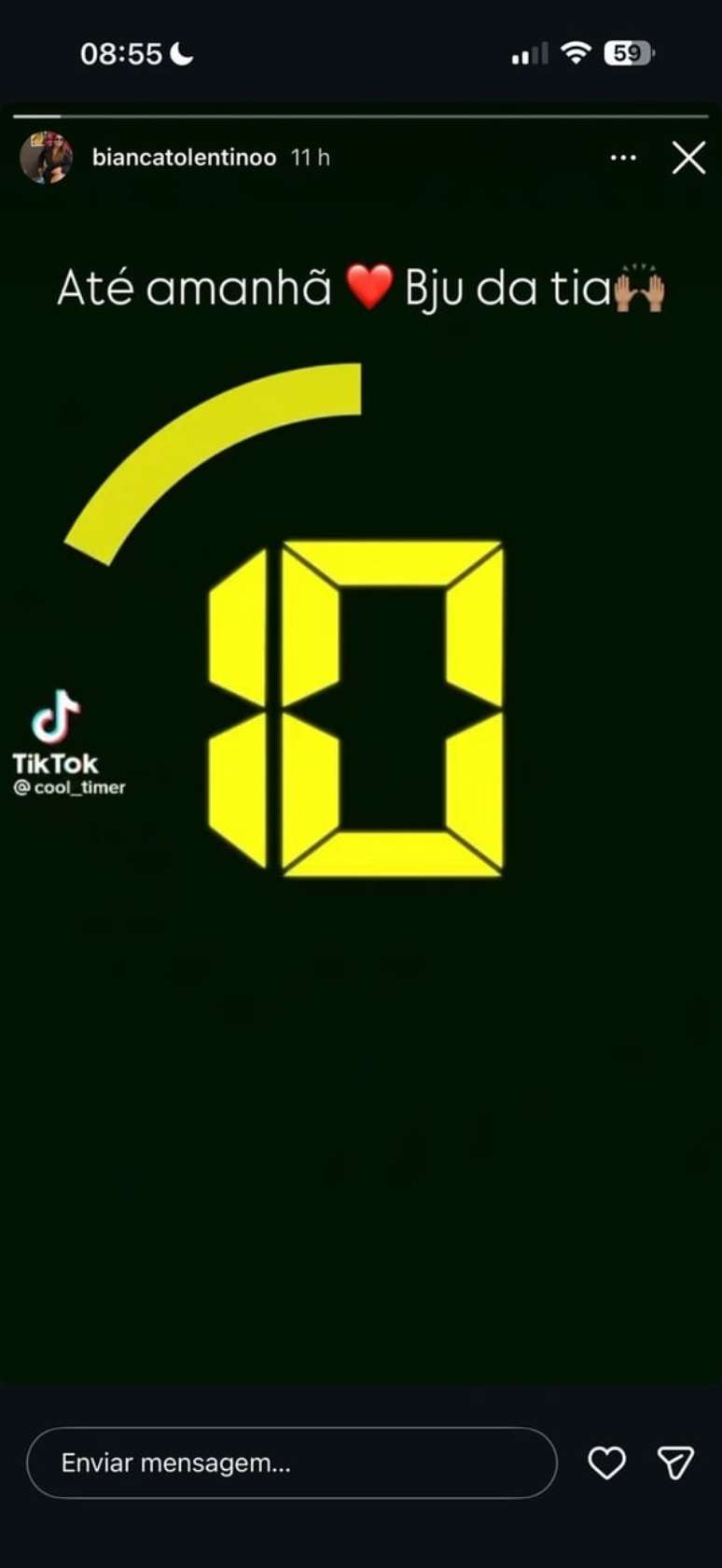 Tia do meio-campista, Bianca Toletino, publica contagem regressiva nas redes &ndash;