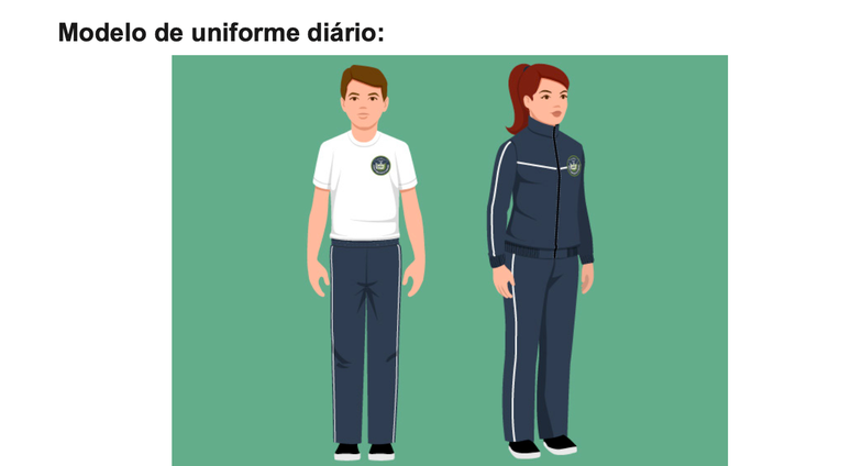 Manual prev&ecirc; regras para corte de cabelo, uniformes e comportamentos