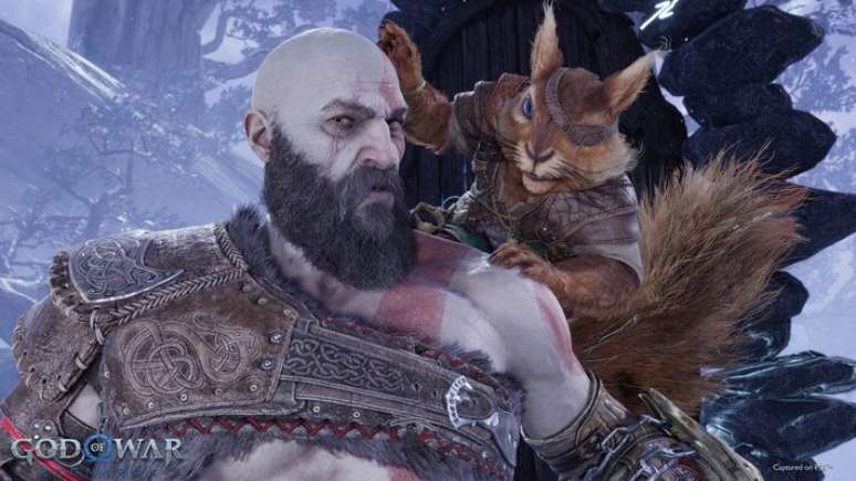 Imagem de divulga&ccedil;&atilde;o de 'God of War: Ragnar&ouml;k', game lan&ccedil;ado em novembro de 2022