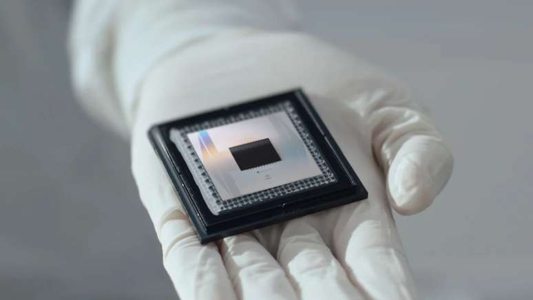 Chip qu&acirc;ntico do Willow, computado do Google