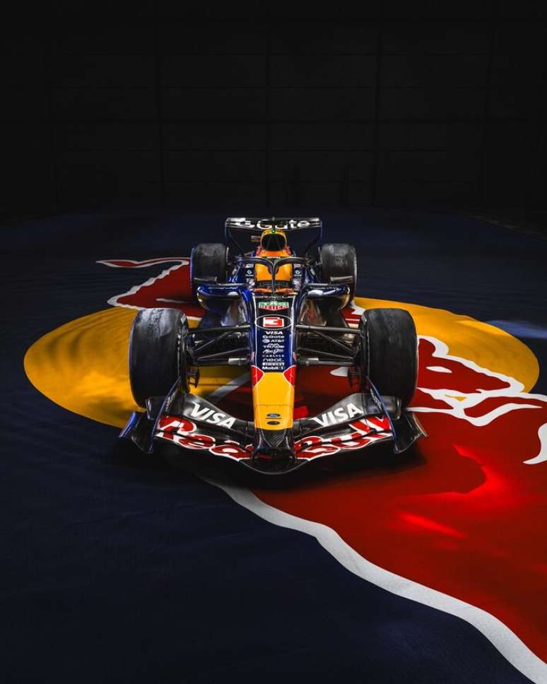 O novo modelo da Red Bull para a temporada de 2026.