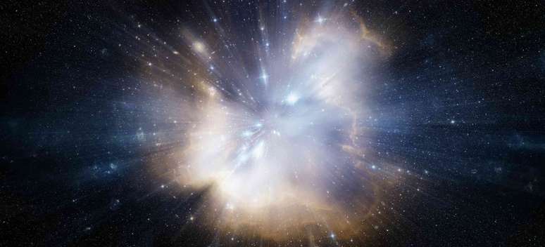 Explos&atilde;o espacial.