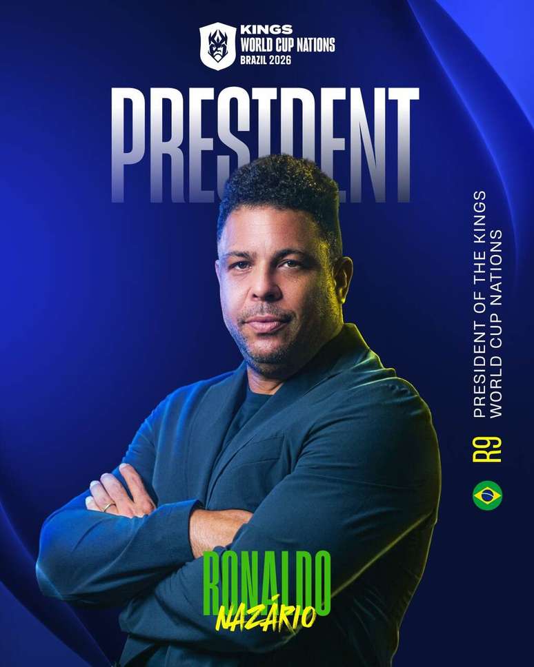 Ronaldo &eacute; o presidente da Kings League Nations &ndash;