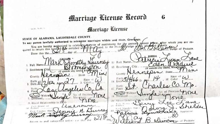 Patricia Lane se casou aos 14 anos de idade, com o consentimento dos pais