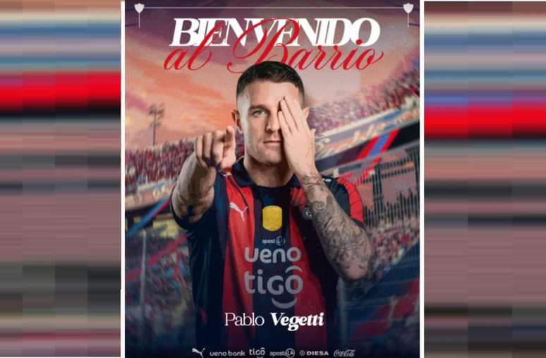 Cerro Porte&ntilde;o j&aacute; anunciou Vegetti &ndash;