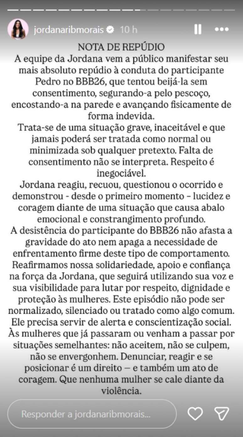 Nota pede enfrentamento firme contra condutas sem consentimento
