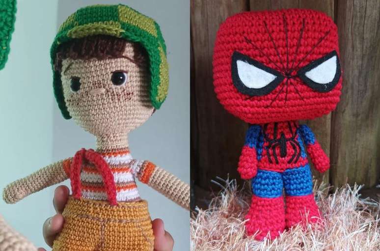 Jovem de 22 anos faz personagens diversos em croch&ecirc; 