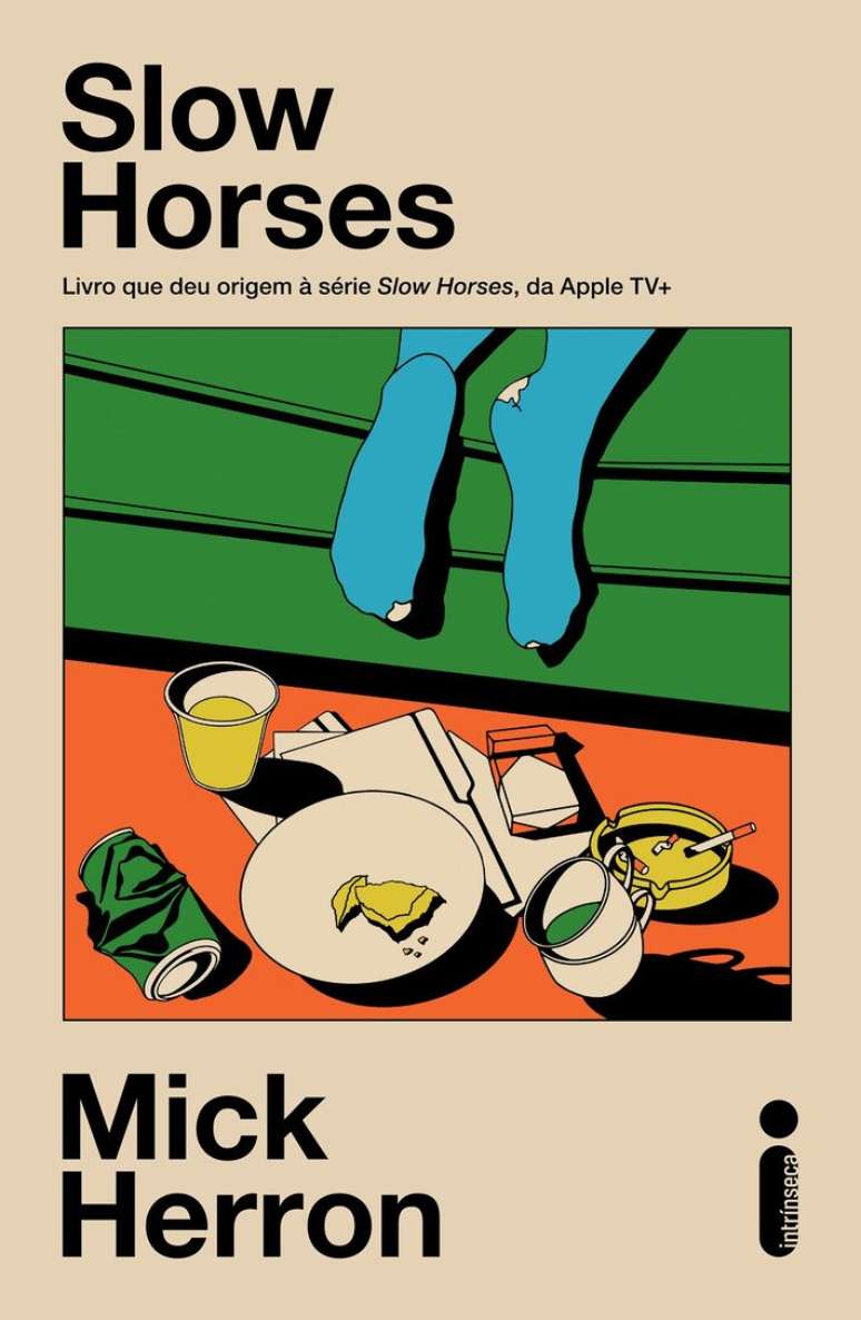 Capa do livro 'Slow Horses', de Mick Herron, rec&eacute;m-lan&ccedil;ado no Brasil