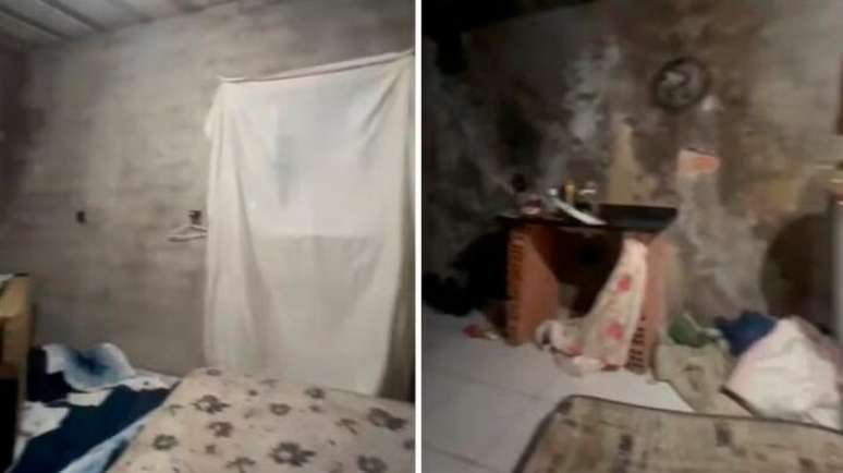 Imagens do cativeiro onde Magro ficou.