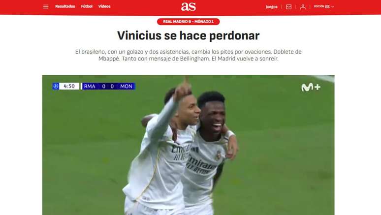Vini Jr. e Mbapp&eacute; brilharam no jogo do Real Madrid na Champions League &ndash;