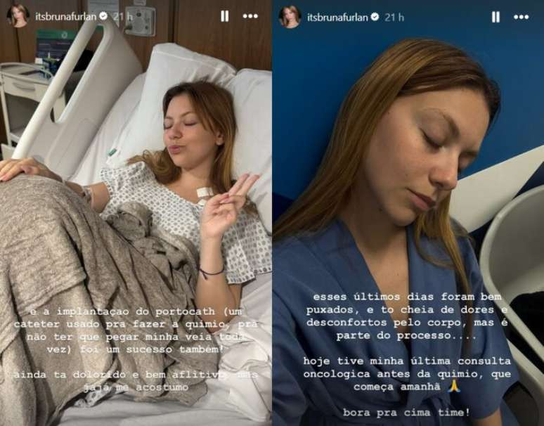 Neta de Carlos Alberto de N&oacute;brega, influenciadora reapareceu nos stories ap&oacute;s procedimentos m&eacute;dicos