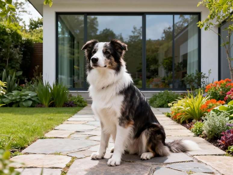 Curioso por natureza, o border collie acompanha cada movimento ao redor e aprende comandos com facilidade 