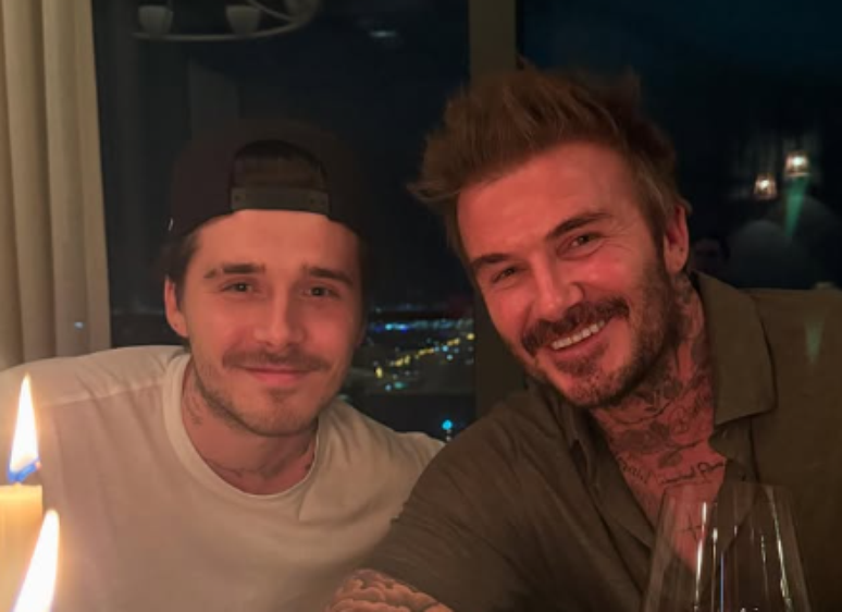 David Beckham e o filho, Brooklyn
