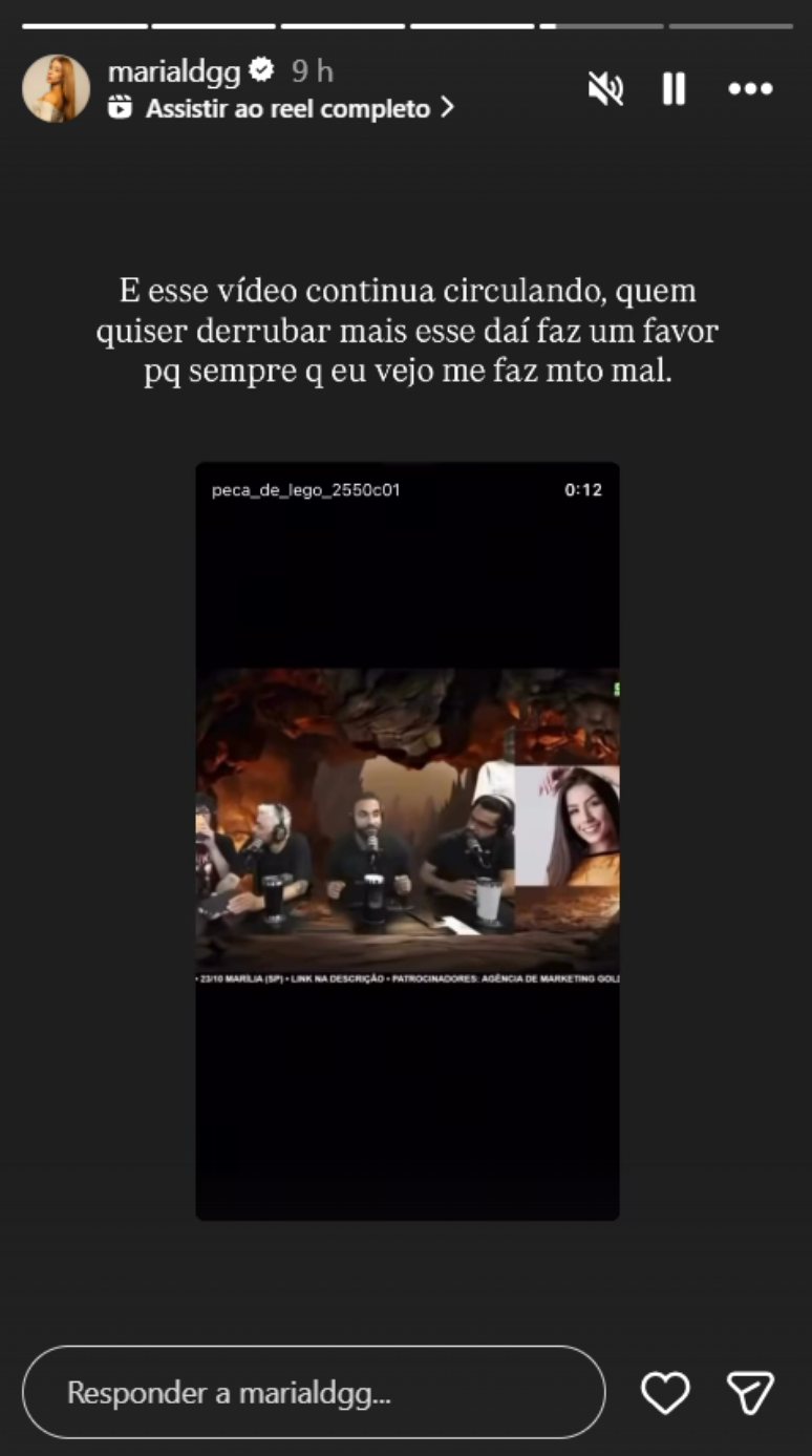 Maria Lina faz desabafo ap&oacute;s ver piadas sobre a morte de filho com Whindersson Nunes