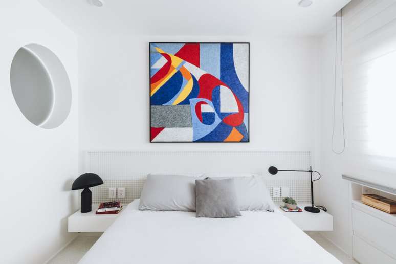 A paleta de cores do quarto deve refletir a identidade de quem dorme nele Projeto: Rawi Arquitetura + Design |